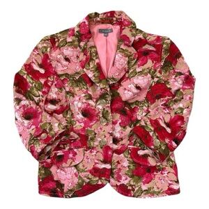 Ann Taylor Vintage Floral Blazer Jacket